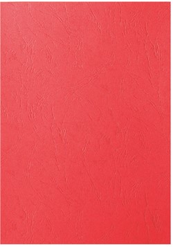 Voorblad GBC A4 lederlook rood 100 stuks