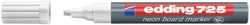 Viltstift edding 725 whiteboard schuin 1.5-3mm neon wit