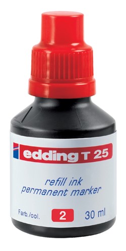 Viltstiftinkt edding T25 rood