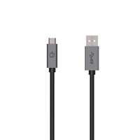 Pepper Jobs | Oplaadkabel | Datakabel | USB-A | USB-C | USB3.0 | 1 mtr | Zwart