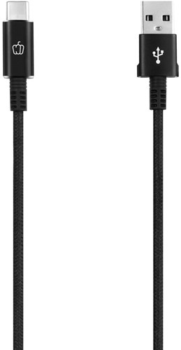 Pepper Jobs | Oplaadkabel | Datakabel | USB-A | USB-C | USB2.0 | 3 mtr | Zwart