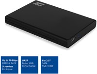 ACT USB 3.1 Gen2 (USB 3.0) Schroefloze 2.5 inch SATA HDD/SSD behuizing