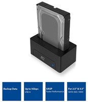 ACT USB 3.1 Gen1 (USB 3.0) Docking Station voor 2.5 en 3.5 inch SATA HDD/SSD