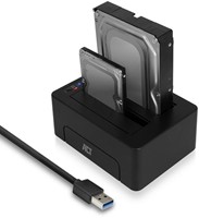 ACT Dual Docking Station USB 3.1 Gen1 (USB3.0) voor 2.5 en 3.5 inch SATA HDD/SSD-2