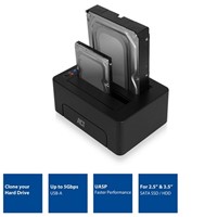 ACT Dual Docking Station USB 3.1 Gen1 (USB3.0) voor 2.5 en 3.5 inch SATA HDD/SSD
