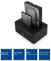 ACT Dual Docking Station USB 3.1 Gen1 (USB3.0) voor 2.5 en 3.5 inch SATA HDD/SSD