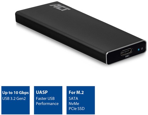 ACT Draagbare USB 3.1 Gen1 (USB 3.0) M.2 SATA en NVMe SSD Behuizing-3