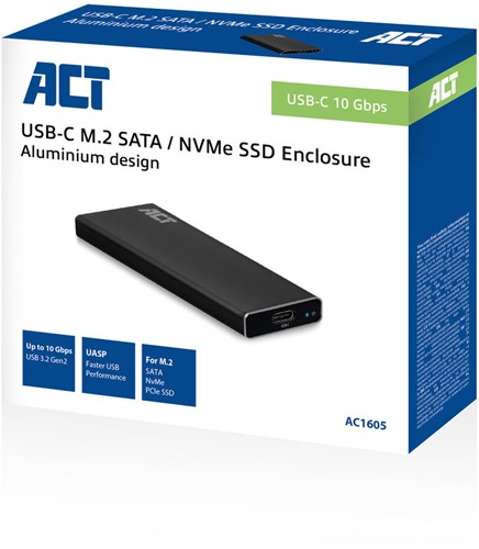 ACT Draagbare USB 3.1 Gen1 (USB 3.0) M.2 SATA en NVMe SSD Behuizing-2
