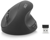 ACT Draadloze ergonomische muis, USB nano-ontvanger, 1600 dpi, zwart
