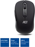 ACT | Muis | Draadloos | DPI Switch | 1000-1200-1600 DPI | Zwart-2