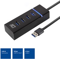 ACT | Hub | 4-Poorts | USB 3.0 | Blok | Zwart