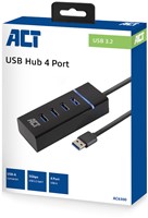 ACT | Hub | 4-Poorts | USB 3.0 | Blok | Zwart-2
