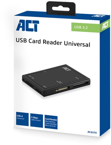 ACT | Kaartlezer | Extern | USB 3.1 | Gen1-2
