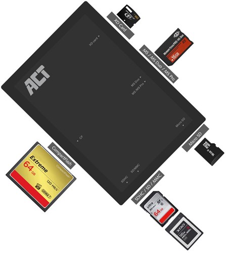 ACT | Kaartlezer | Extern | USB 3.1 | Gen1-3