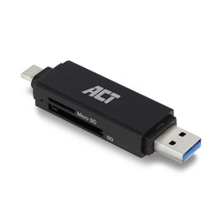 ACT | Kaartlezer | Extern | USB-A 3.0 | USB-C | SD | SDHC | SDXC | Micro SD