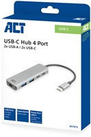 ACT | Hub | USB-C | 2x USB C | 2 x USB-A 3.2 Gen 1 | Space Gray-2