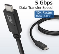 USB 3.2 Gen1 | Aansluitkabel | USB-C male - USB-C male | USB-IF gecertificeerd | 1.0m-3