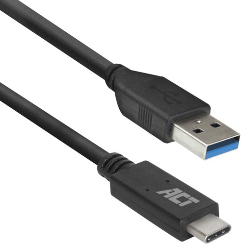 ACT USB 3.2 | A Male - Type-C kabel 1m | 5Gbps | Power Delivery 60W