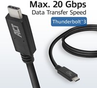 ACT | Aansluitkabel | USB4 | 20Gbps | USB Type-C | Thunderbolt | 240W | USB-IF gecertificeerd | 4K@60Hz | 1 m-2