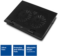 ACT | Laptopstandaard | Koeling | USB Hub