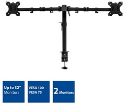 ACT | Bureausteun | TV | Monitor | 10-32 inch | 2 Schermen | Klem