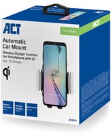 ACT | Smartphonehouder | 12 volt | Sluit Automatische | Qi LAder | Quick Charge | Ventilatierooster | Raam Houder-3