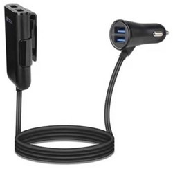 Gembird | Oplader | Auto Oplader | 4x USB-A