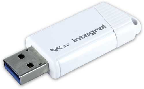 Integral | USB Stick | 128 GB | USB 3.2 | Lezen 400 MB/s | Schrijven 100 MB/s | Turbo | Wit-2