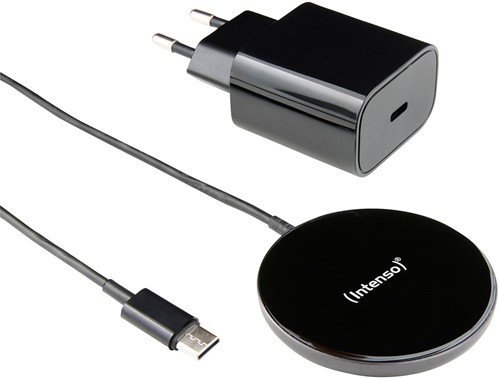 Intenso | Oplader | Draadloos | Qi Lader | Apple Magsafe  | MB1 | Snellaad funtie | Zwart-2