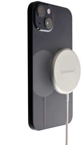Intenso | Oplader | Draadloos | Qi Lader | MagSafe compatible | MW1 | Snellaad funtie | Wit