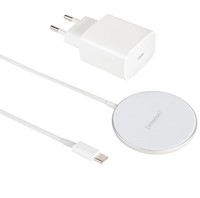 Intenso | Oplader | Draadloos | Qi Lader | MagSafe compatible | MW1 | Snellaad funtie | Wit-2