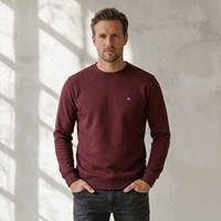 Prato Fleece Sweater Roundneck Burgundy S-2