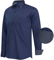 Ancona Shirt design L/S Navy S-2