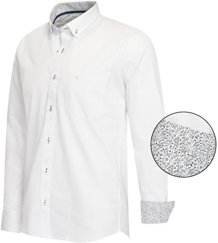 Ancona Shirt design L/S White S-2