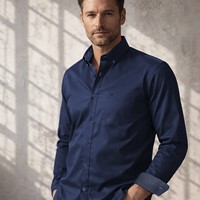 Ancona Shirt design L/S Navy S-3