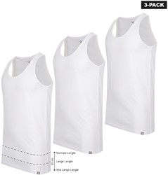 Belluno 3-pack halter hemden White