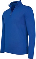 Bergamo 1/4 zip knit 12 GG Royal S