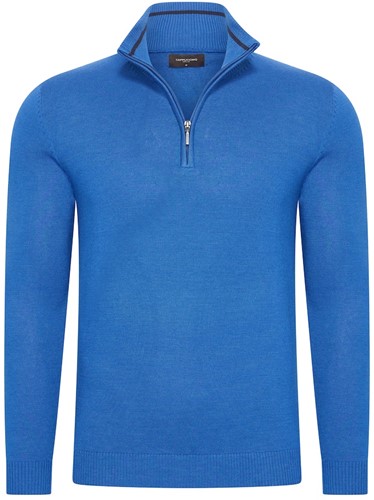 Bergamo 1/4 zip knit 12 GG Royal-2