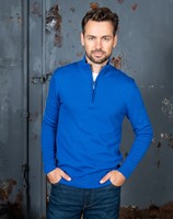 Bergamo 1/4 zip knit 12 GG Royal-3
