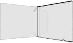 MediaRange | CD Jewelbox | 10.4mm | Transparant | Zonder Tray | 200 Stuks |