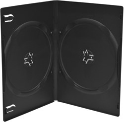 MediaRange | DVD Videobox | 7mm | 2 Disc | Slimline | Zwart | 100 Stuks