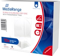 MediaRange | CD Slimcase | 5.2mm | 1 Disc | Transparant | 10 Stuks