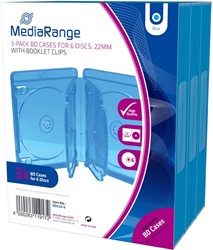 MediaRange | BluRay Videobox | 6 Disc | 3 Stuks