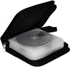 MediaRange | Opbergmap | 24 Disc | Zipper Wallet | Nylon