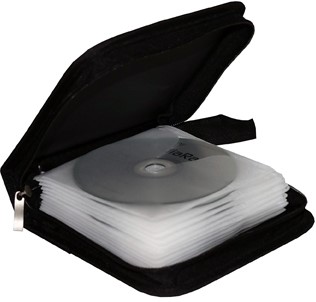 MediaRange | Opbergmap | 24 Disc | Zipper Wallet | Nylon
