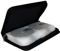 MediaRange | Opbergmap | 48 Disc | Zipper Wallet | Nylon