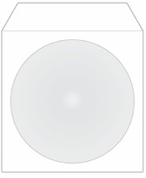 MediaRange | CD/DVD | Papier | Sleeves | Venster | Zelfklevende Flap | 1 Disc | Wit | 100 Stuks-2