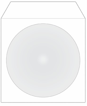 MediaRange | CD/DVD | Papier | Sleeves | Venster | Zelfklevende Flap | 1 Disc | Wit | 100 Stuks-2