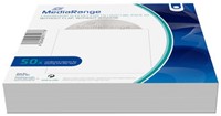 MediaRange | Hoesjes | CD/DVD/BD | Kartonnen | 1 Disc | Wit | 50 Stuks