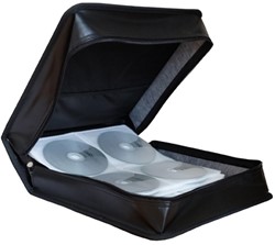 MediaRange | Opbergmap | 200 Disc | Zipper | Wallet | Kunstleer